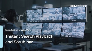 Instant search playback and scrub bar - Introduction to WaveView
