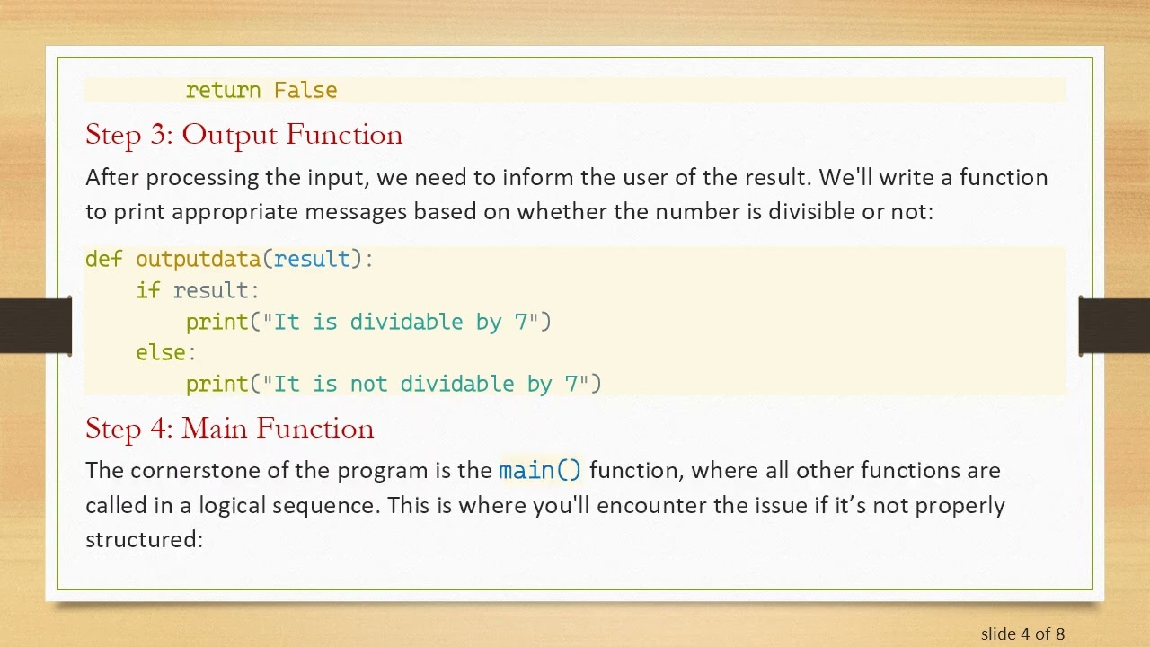 Check If a Number Is Divisible by 7 in Python