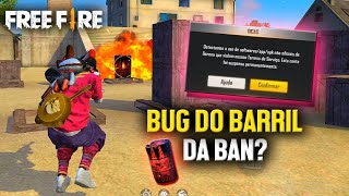 O HACK DO BARRIL REALMENTE DA BAN? FALEI TUDO - FREE FIRE!!