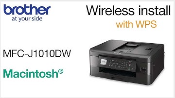 MFCJ1010DW set up wireless with WPS - Macintosh