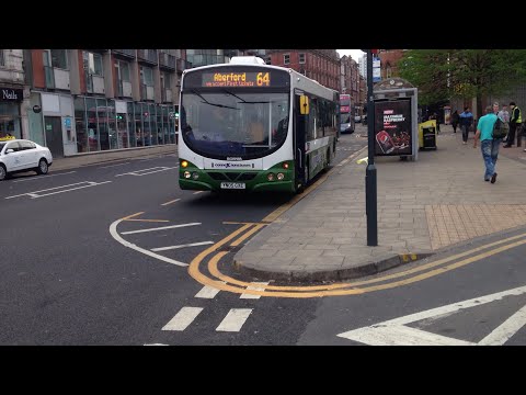 Connexion Buses Scania L94UB/Wright leaving Leeds city bus station