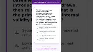 BCBA Mock Question in 60 Seconds