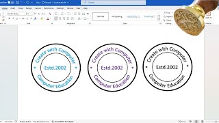 How to Make Round Digital Seal in MS Word