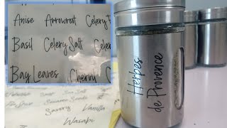 Unwrapped: S03E12 | Spice Jar Sticker/Labels | Herbs & Spices | Kitchen Organization | Pls Subscribe