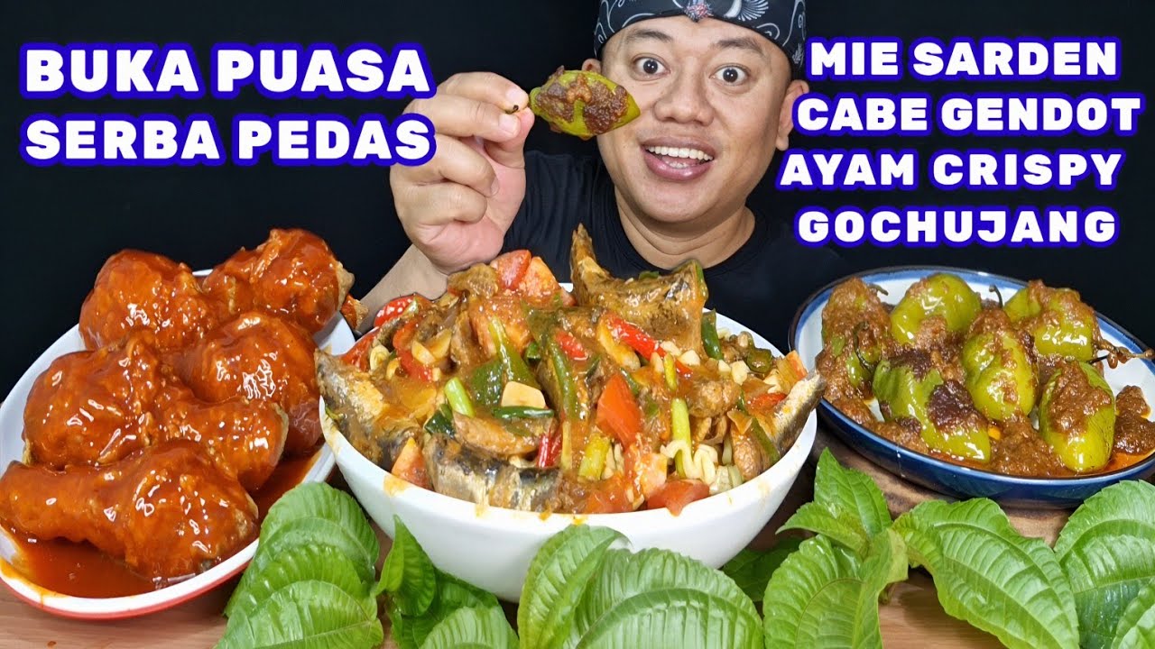 PEDO EUY PEDAS NAGIH⁉️ MAKAN MIE SARDEN ASE CABE GENDOT AYAM CRISPY PEDAS LALAPAN POHPOHAN 