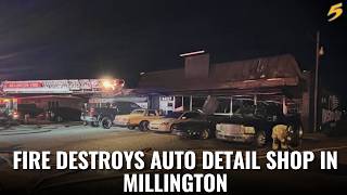 Fire destroys auto detail shop in Millington