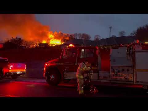 Barn Fire Colborne March 4, 2024