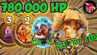 780.000 HP with Rylak Portrait and Gem Barrage Combo! | Hearthstone Battlegrounds
