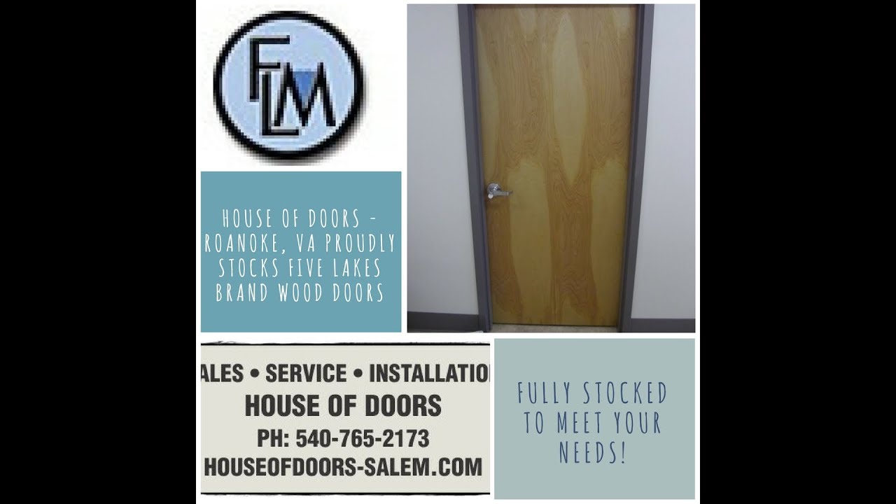 House of Doors Roanoke, VA stocks Five Lakes brand commercial wood