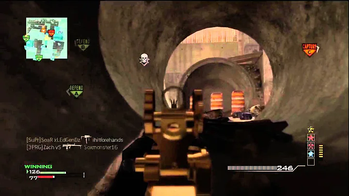 COD: MW3 Gold ACR M.O.A.B on Hardhat (Domination)