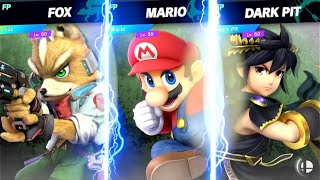 Super Smash Bros Ultimate Amiibo Fights 11pm Finals Fox vs Mario vs Dark Pit