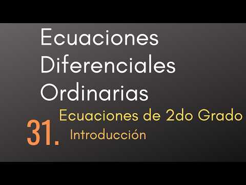 31 Ordinary Differential Equations - Quadratic Equations - Introduction