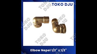 Elbow Knee Nepel 1/2 x 1/2 Drat Luar x Drat Dalam - Toko Dju @Tokopedia