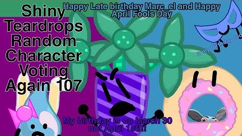 Shiny Teardrops Random Character Voting Again 107