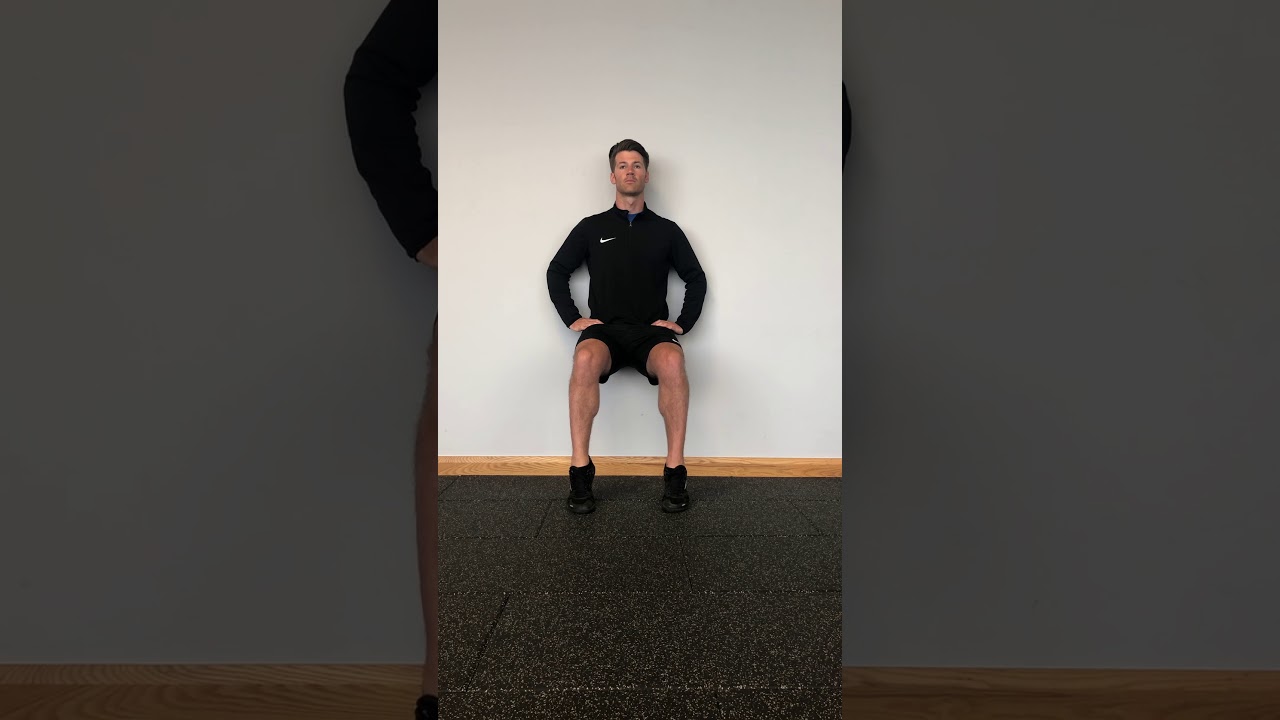 WALL SIT SOLEUS CALF RAISE YouTube
