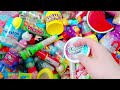 Satisfying Video | Yummy Glitter Rainbow Lollipops ASMR Unpacking - A Lot Of Lollipops