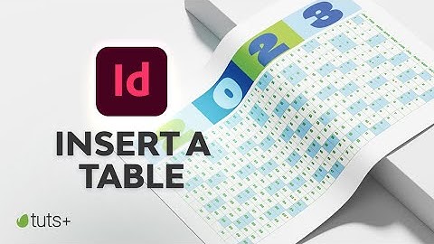 How to Create a Table in InDesign
