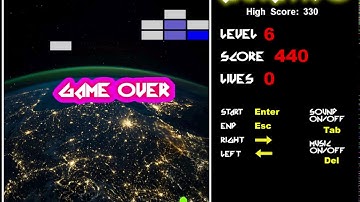 Arkanoid with C++ and allegro