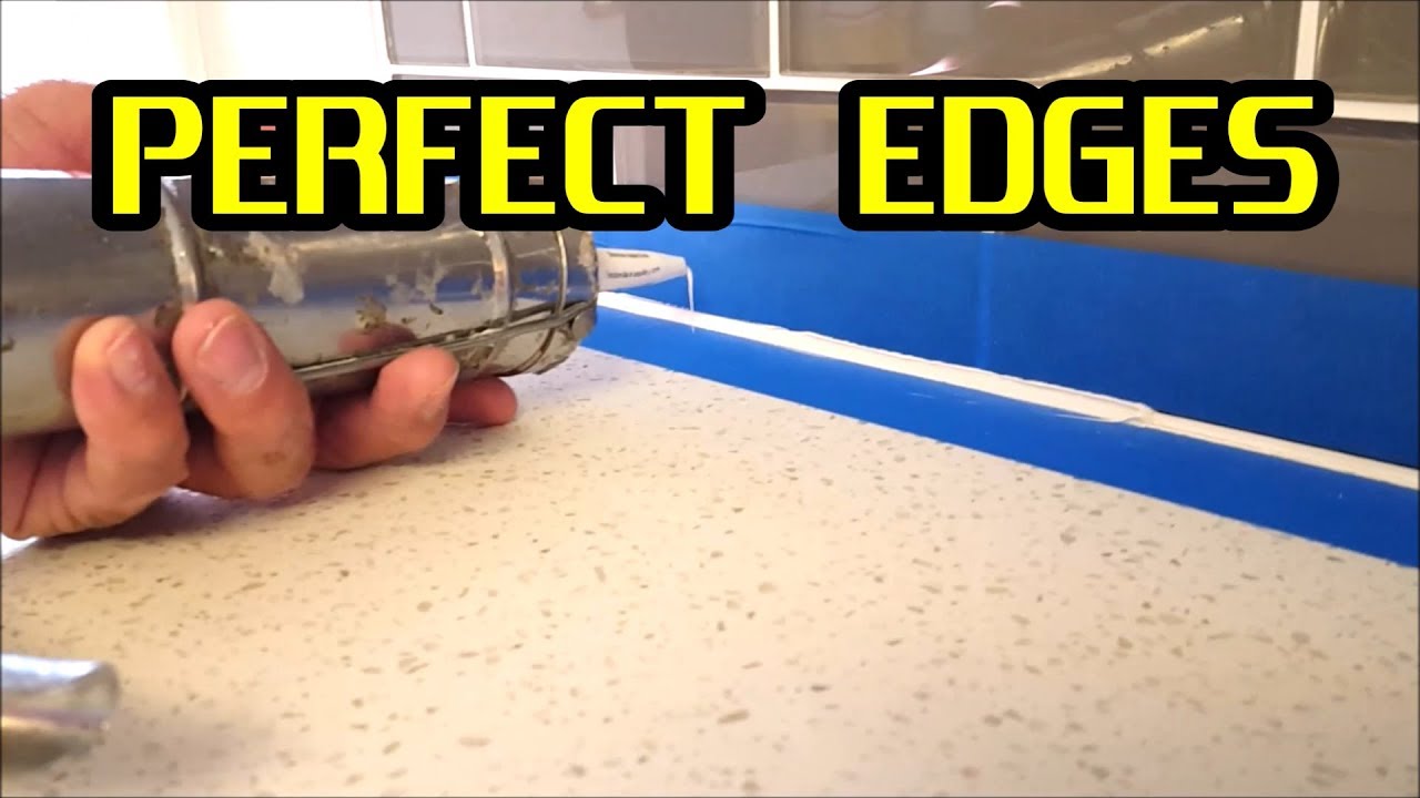How to apply Silicone Caulking or Sealant and get perfect edges