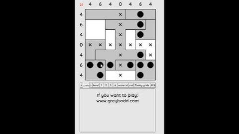 Grey is Odd - Today grids. Solution level 1 7X7 dated 07-25-2024 #logicpuzzles #logicgames  #games
