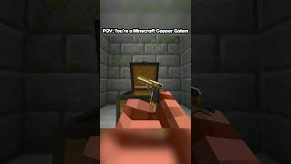 POV: You're a Minecraft Copper Golem