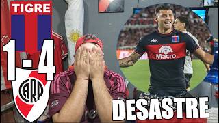 RIVER PLATE 1 vs TIGRE 4 REACCION RE CALIENTE DEL HINCHA DE RIVER