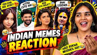 Dank Indian Memes REACTION | Trending Memes | Indian Memes Compilation | meme heaven | Neha M.