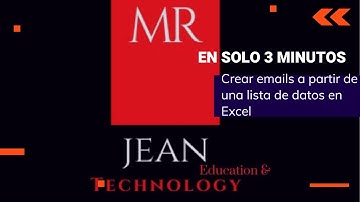 Crear correos automaticamente en Excel