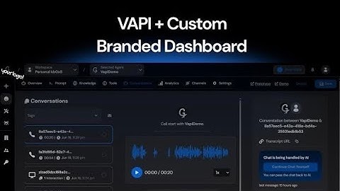 Connect VAPI Assistant to a White-Label Dashboard in Seconds (Transcripts, analytics & more)