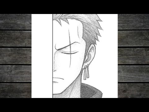 كيف ترسم زورو من ون بيس بسهولة رسم سهل رسم أنمي خطوة بخطوة