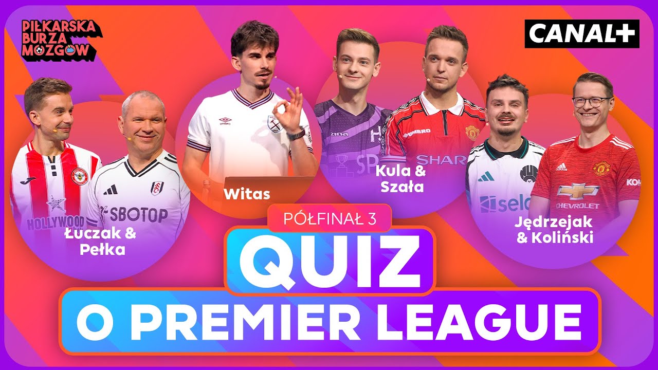 QUIZ O PREMIER LEAGUE - OSTATNI PÓŁFINAŁ! | PIŁKARSKA BURZA MÓZGÓW