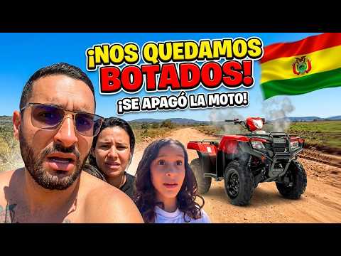 ¡NOS QUEDAMOS BOTADOS EN MEDIO DE LA NADA! 😱 #bolivia #travesia #motocicleta