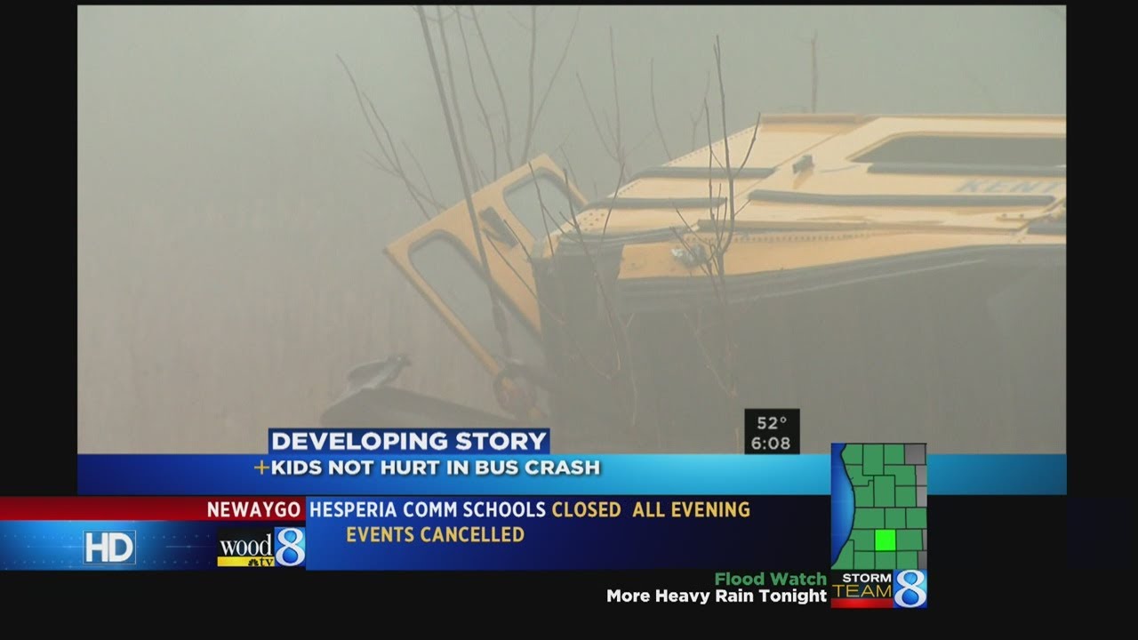 Kent ISD bus rolls over after crash