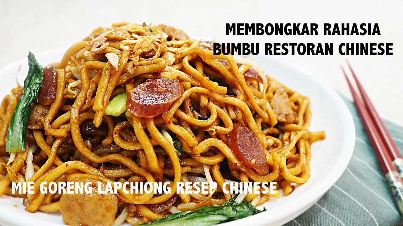 Rahasia Cara Membuat Mie Goreng Babi Lapchiong. Resep Restoran Chinese - YouTube