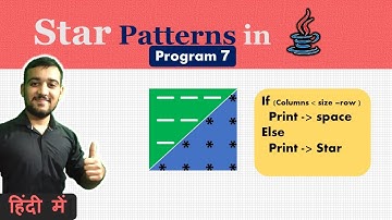 Star Pattern Program in Java - 7 | Coding Wallah