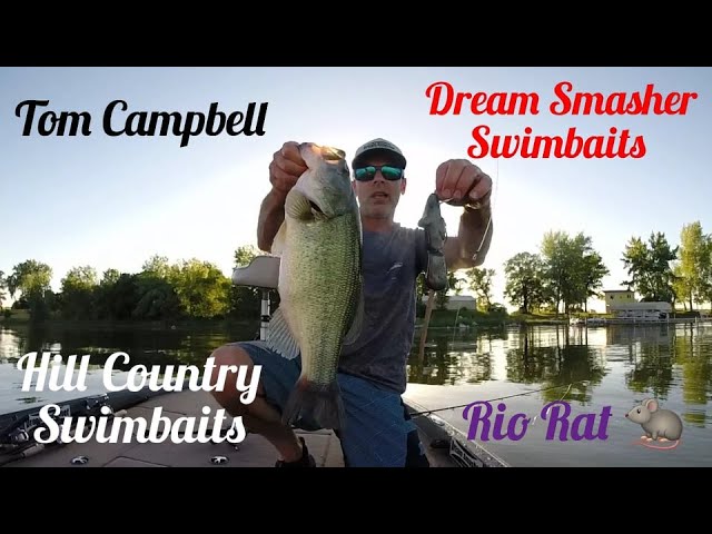 Swimbait Fishing- Cast 2 Catch Hill Country Swimbaits  Rio Rat 