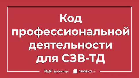 Как в 1С заполнить код профессиональной деятельности