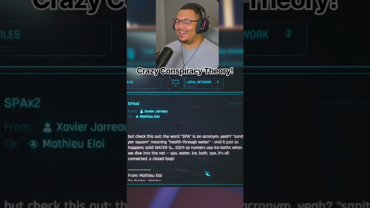 Crazy Cyberpunk Conspiracy Theory! #gaming #shorts #cyberpunk2077