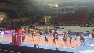 Türk Hava Yolları - Vakıfbank voleybol  mac öncesi smaç ısınma.
