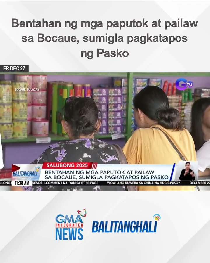 Bentahan ng mga paputok at pailaw sa Bocaue, sumigla pagkatapos ng Pasko | Balitanghali