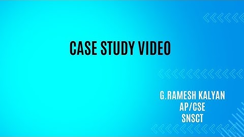 Case Study Video | Exception handling concept | Object Oriented Programming | SNS Institutions
