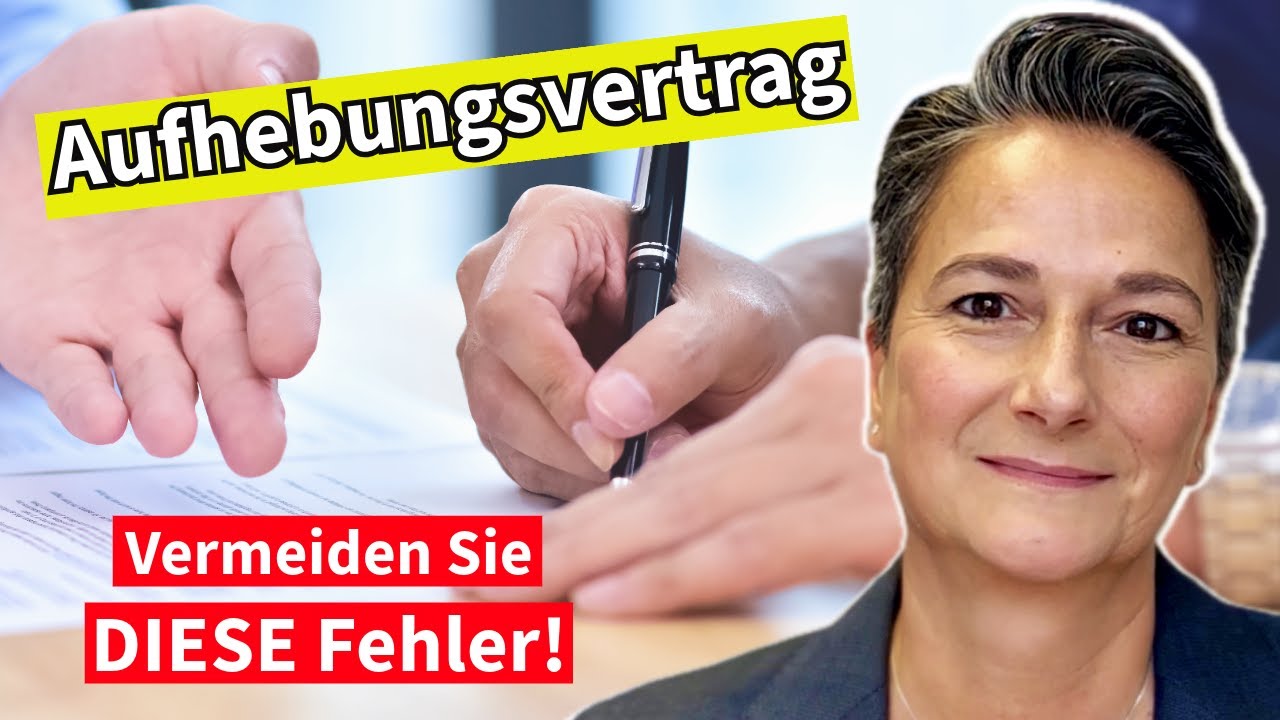 Aufhebungsvertrag unterschreiben? (Vorsicht, Falle!)