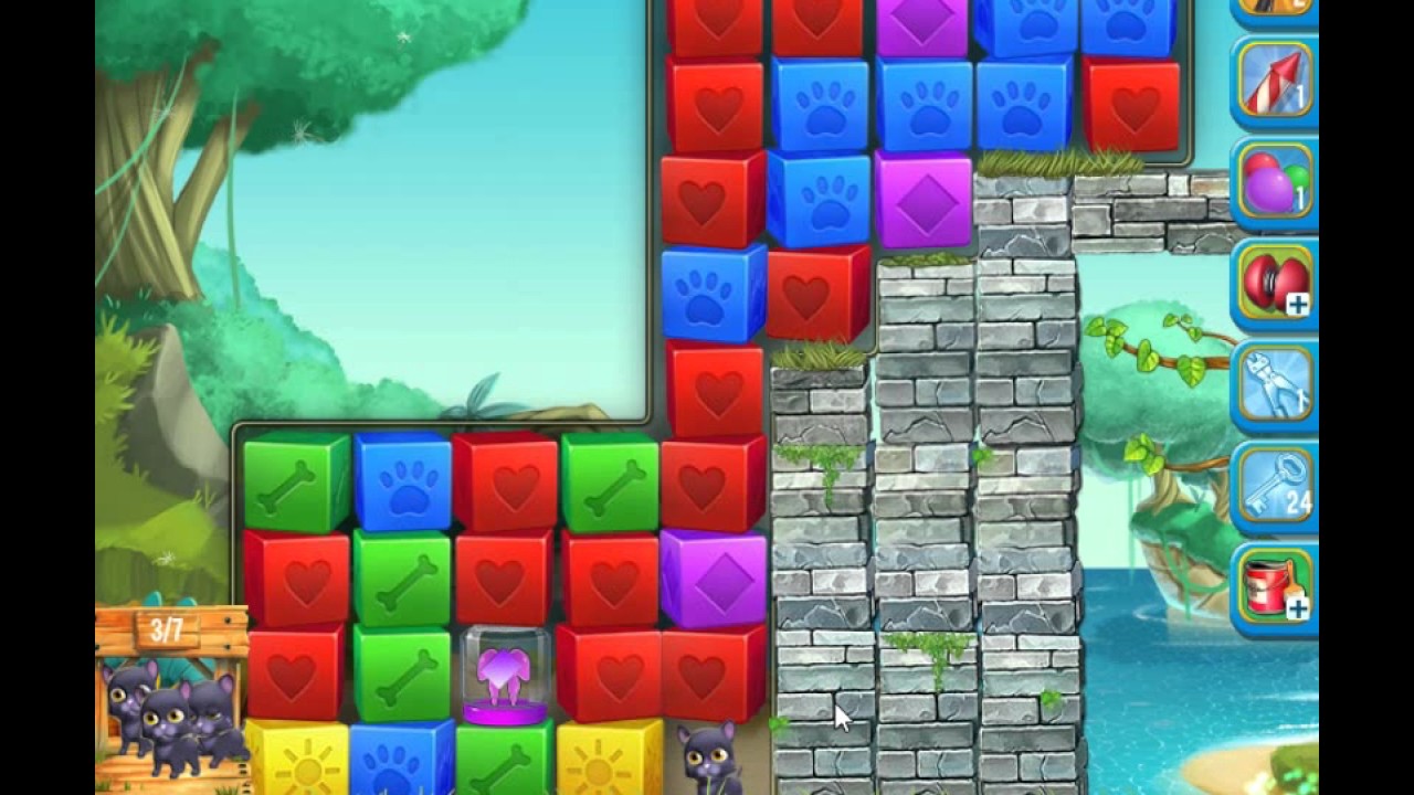 Pet Rescue Saga, Pet Island, 8th March 2017, level 7 😈 ►TOBIAS DEAMON◄