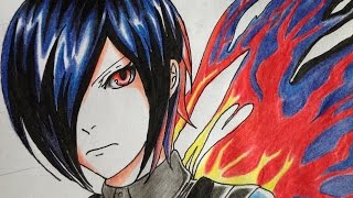 how to draw touka (Tokyo Ghoul) screenshot 5