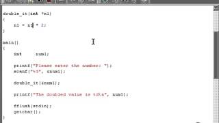 1308 C programming Pointers as Function parameters