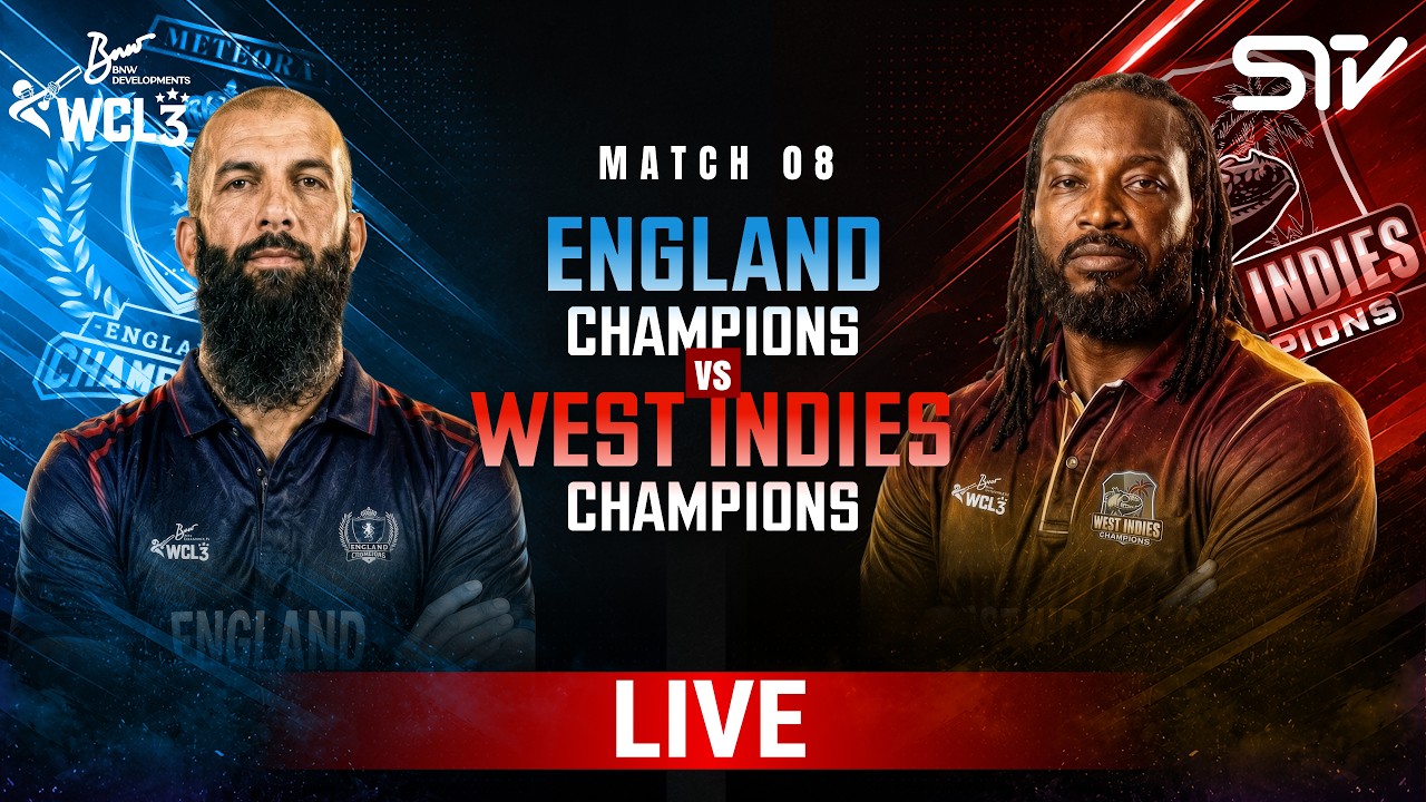 LIVE | England Champions vs West Indies Champions | M 8 | World Championship of Legends 2026 | M9O1K