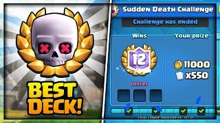 Famous BEST DECK FOR "SUDDEN DEATH CHALLENGE" IN CLASH ROYALE - EASY 12 WINS IN SUDDEN DEATH CHALLENGE!! Wealth