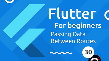 Flutter Tutorial for Beginners #30 - Passing Route Data
