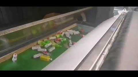 Round plastic bottle sorting, no need to off label，email:Focusee.tech@gmail.com