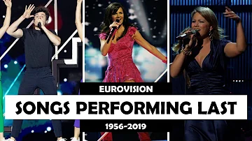 All Songs Performing Last | Eurovision 1956-2019